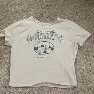 Tan baby tee from hollister